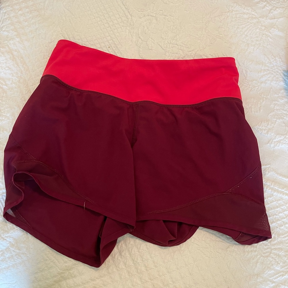 Maroon workout shorts!